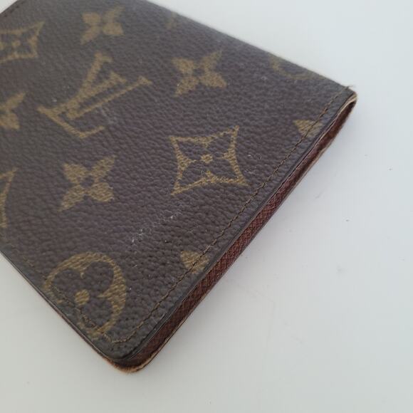 Vintage Louis Vuitton LV Brown Bi-Fold Leather Wallet Monogram Card ID Unisex - Picture 10 of 10